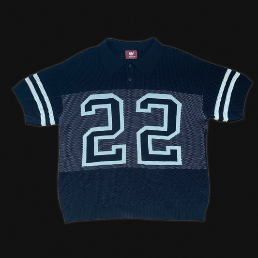 "NORTH MIAMI KNITTED JERSEY" - Black/Ivory